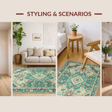 Minimalist Monochrome Floral Motif(Green)