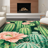 Whimsical Green Floral Accents(Green)