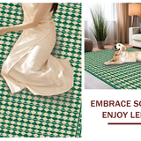 Contemporary Geometric Green Tones(Beige)