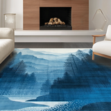 Modern Ethereal Landscape Art(Blue)