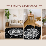 Artistic Monochrome Circular Design(Black)