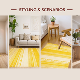 Artful Hand Woven Design(Yellow)