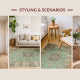 Minimalist Classic Medallion Style(Green)