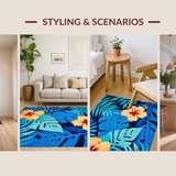 Coastal Inspired Leafy Design(Blue)