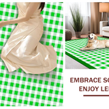 Fresh Earthy Green Tiled Design(Green)