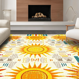 Vibrant Eclectic Round Motif(Yellow)