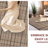 Contemporary Rustic Checkered Motif(Brown)