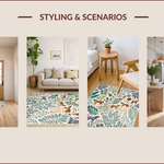 Ultra Soft Area Rug, Non Slip, Stain Resistant, Washable Area Rugs for Living Room, Bedroom, Soft Modern Jungle Print Nursery Rug(Ivory) - ODIKA