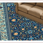 Ultra Soft Area Rug, Non Slip, Stain Resistant, Washable Area Rugs for Living Room, Bedroom, Vintage Boho Oriental Jungle(Blue) - ODIKA