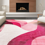 Artistic Abstract Pink Waves(Pink)