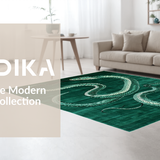 Dynamic Modern Serpentine Artwork(Green)