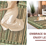 Elegant Linear Wave Motif(Brown)