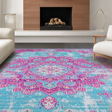 Striking Light Blue and Fuchsia Harmony(Blue)