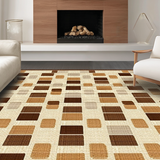 Abstract Earthy Cookie Motif(Beige)