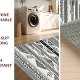 Minimalist Gray Trellis Design Style(Black)