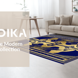 Modern Minimalist Gold Overlay(Blue)
