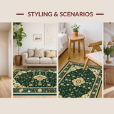 Sophisticated Medallion Floral Aesthetic(Green)