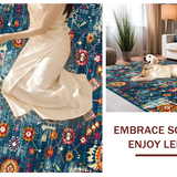 Artful Vintage Swirl Composition(Blue)