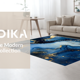 Stylish Fluid Geometric Arrangement(Blue)