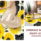 Floral Black Sunflower Aesthetic(Yellow)
