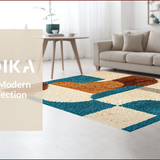Modern Geometric Cream Area for Contemporary Homes(Beige)