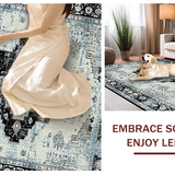 Minimalist Gray Floral Composition(Blue)