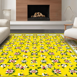 Bright Yellow Vintage Blooms(Yellow)