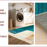 Chic Geometric Design in Hues(Blue)
