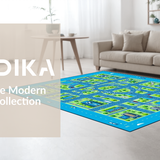 Charming Child Friendly Urban Map Design(Blue)
