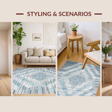 Modern Blue Lattice Design(Blue)