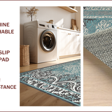 Vintage Scroll Grey Blue(Gray)