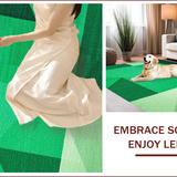 Modern Geometric Green Non Slip(Green)