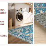 Charming Ethnic Floral Motif(Blue)