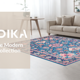 Artful Mixed Hue Textile Design(Blue)