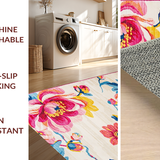 Artful Multicolor Dahlia Design(Ivory)