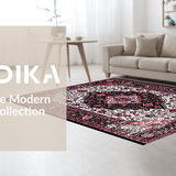 Minimalist Earth Tone Trellis Motif(Black)