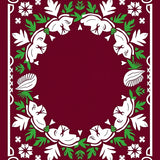 Merry Pinecone Wreath Decorative Accent(Red)