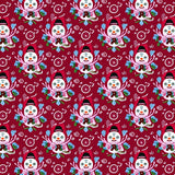 Merry Wintertime Pal Seasonal Festivity Statement(Red)