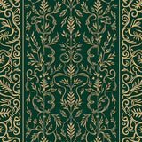 Winter Forest Laurel Scrollwork Contemporary Design(Green)