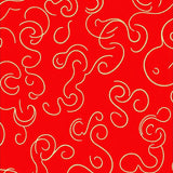 Modern Abstract Swirl Composition with Radiant Gold Dust Highlights(Red)