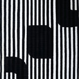 Handcrafted Boho Striped Floor Mat Woven Entryway Decor(Black)