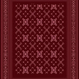 Luxurious Velvet Swirl Embellished Lattice Elegant Accent(Red)
