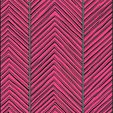 Cane Chevron Stripes with Zigzag Holiday Accents(Pink)