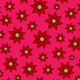 Poinsettia Bloom with Traditional Holiday Floral Artistry(Pink)