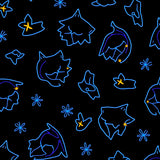 Illuminated Feline with Electrifying Holiday Sparkle Effects(Black)