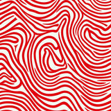 Whimsical Cane Swirl Featuring Playful Stripe Arrangements(Red)