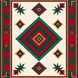 Boho Medallion with Vintage Southwestern(Red)