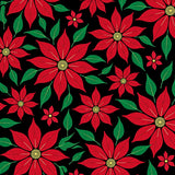 Poinsettia Bloom Vibrant Flower Festive Botanical Garden(Red)