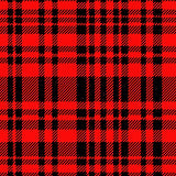 Bold Buffalo Plaid Featuring Alternating Wide and Narrow Bands(Red)