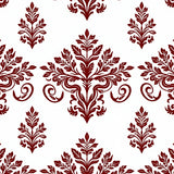 Artisan Foliage Damask with Symmetrical Nature Inspired Flourishes(White)